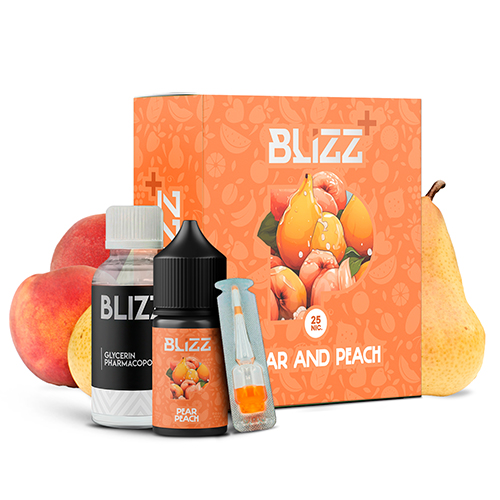 Набір Сольової Рідини Blizz+ Pear and Peach