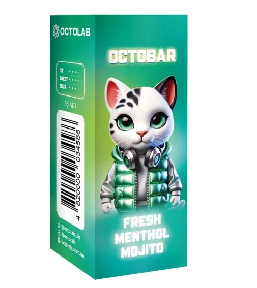 Набір Octobar NFT Salt Fresh Menthol Mojito лого Набір Octobar NFT Salt Fresh Menthol Mojito